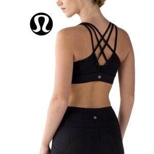 LULULEMON 🍋 Women’s Strap It Like Its Hot Sports Bra Black Size 6